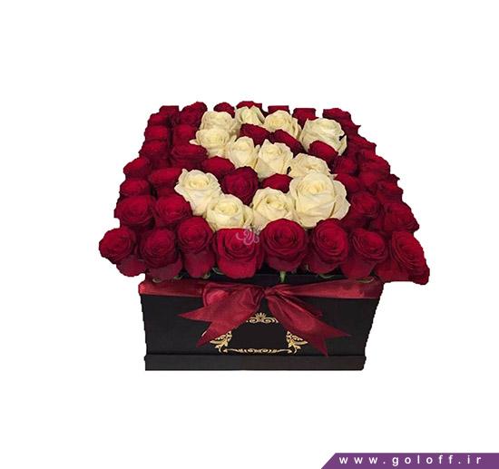 جعبه گل سرخ - جعبه گل ولنتاین حرف S | گل آف